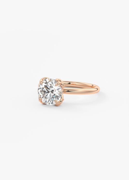 Round Multi Stones Lab Grown Diamond Engagement Ring