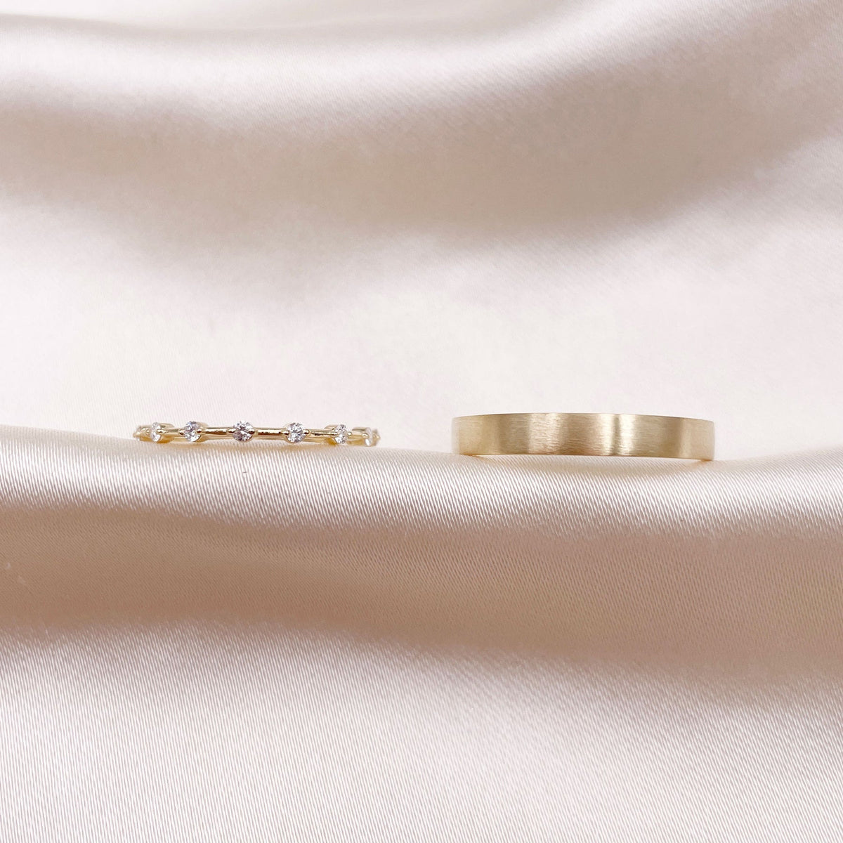 0.3 TCW Round Dainty Lab Grown Diamond Wedding Band