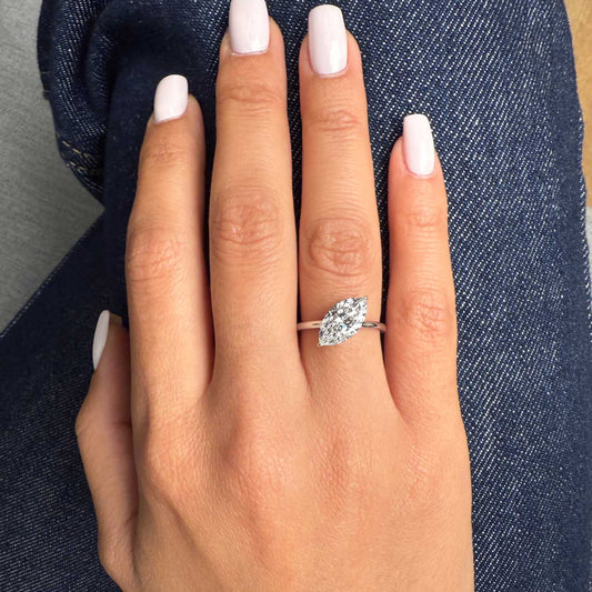 Bezel Emerald Lab Grown Diamond Engagement Ring: 2 CT