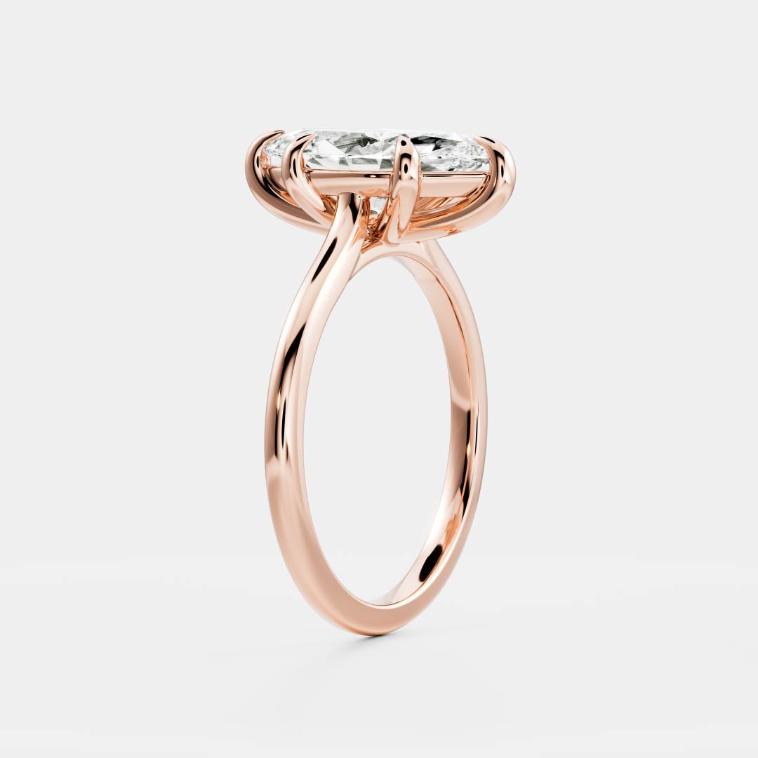 2 CT Marquise: Solitaire Lab Grown Diamond Engagement Ring