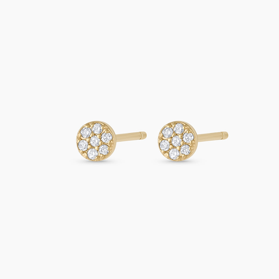 0.07 TCW Round Lab Grown Diamond Stud Earrings