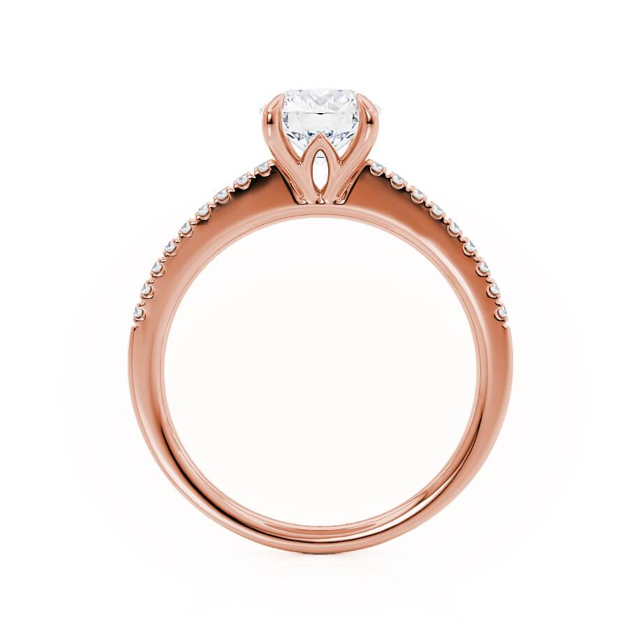 1.50 CT Round Shaped Moissanite Solitaire Style Engagement Ring