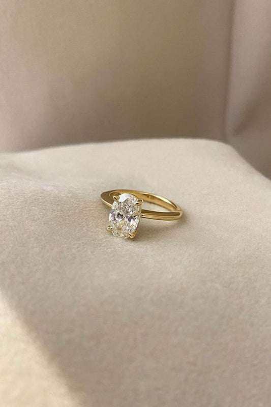0.40 CT Pear Halo & Pave Lab Grown Diamond Engagement Ring