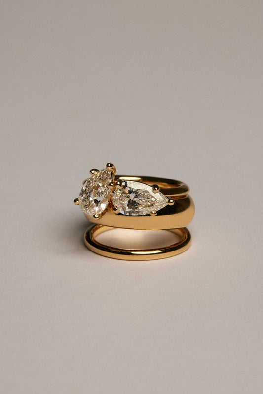 0.40 CT Pear Halo & Pave Lab Grown Diamond Engagement Ring