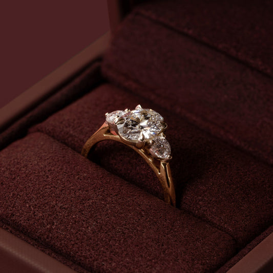 Trilogy Round Lab Grown Diamond Engagement Ring
