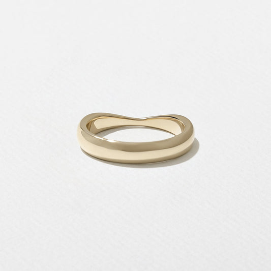 Plain solitaire Wedding Band