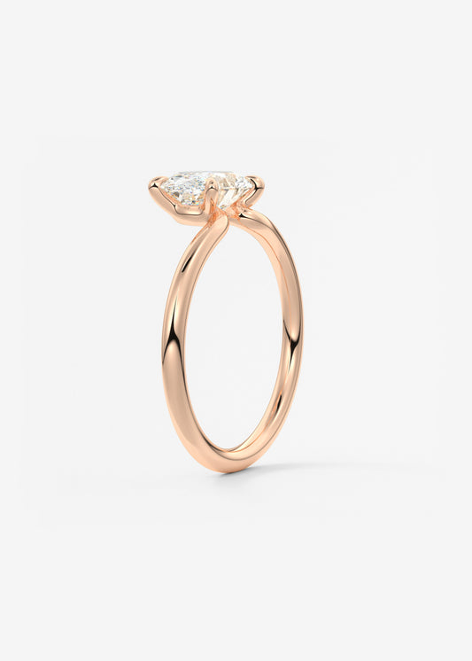Oval Solitaire Lab Grown Diamond Engagement Ring