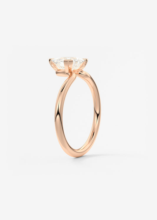 Trillion Solitaire Lab Grown Diamond Engagement Ring