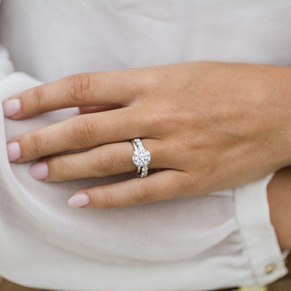 3 CT Round Solitaire Lab Grown Diamond Engagement Ring