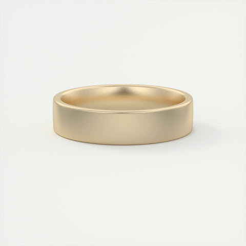 Classic Satin-Finish Yellow Gold Men's Band