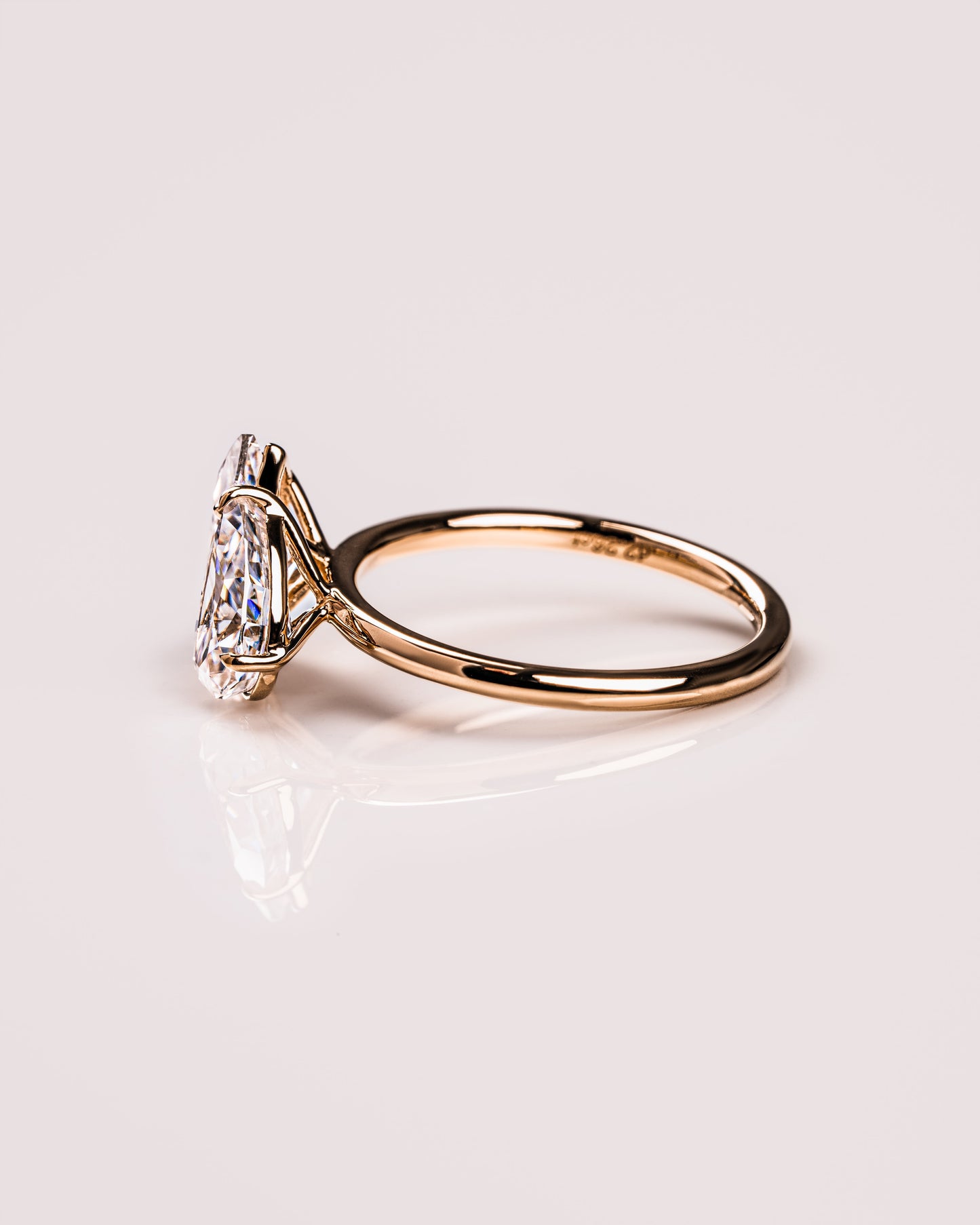 2.50 CT Marquise & Pear Cut Two Stone Moissanite Engagement Ring