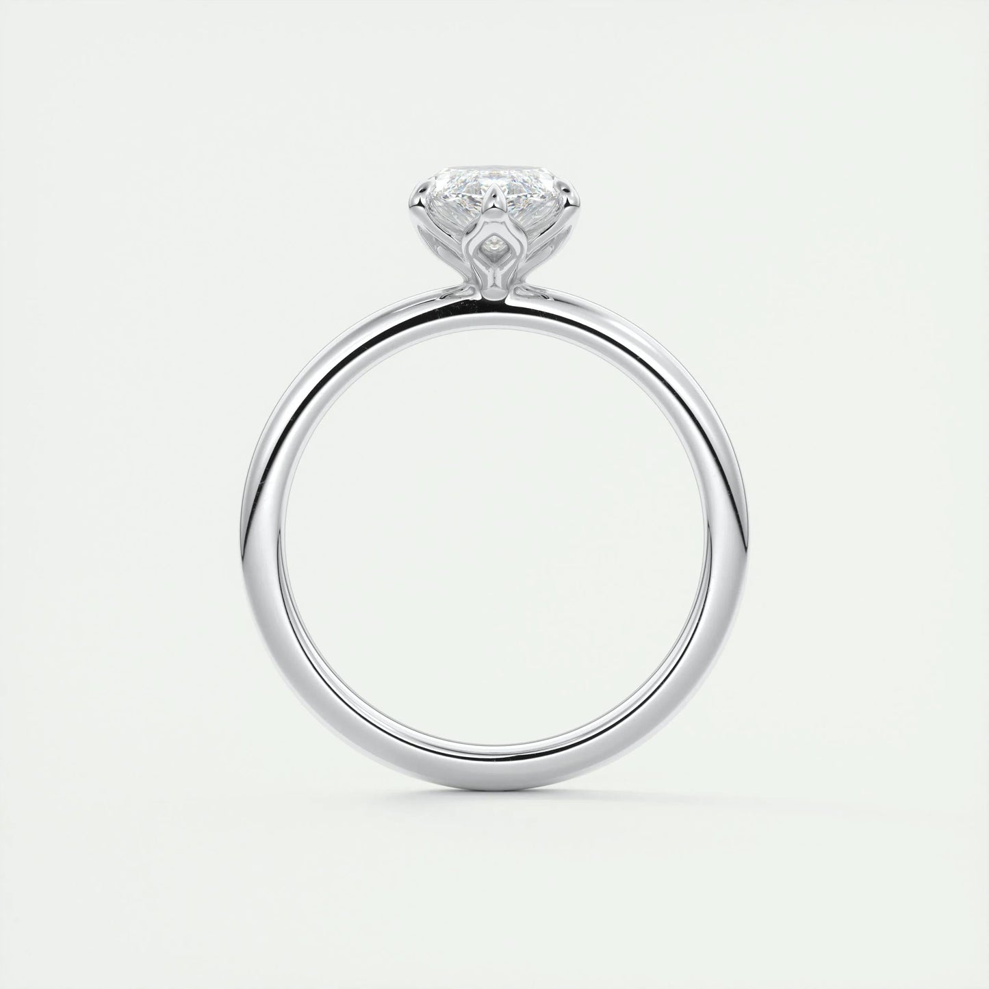 1.98 CT Marquise Cut Solitaire Moissanite Engagement Ring