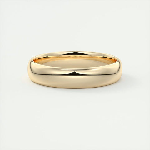 Polished Finish Regular Yellow Gold Men's Band