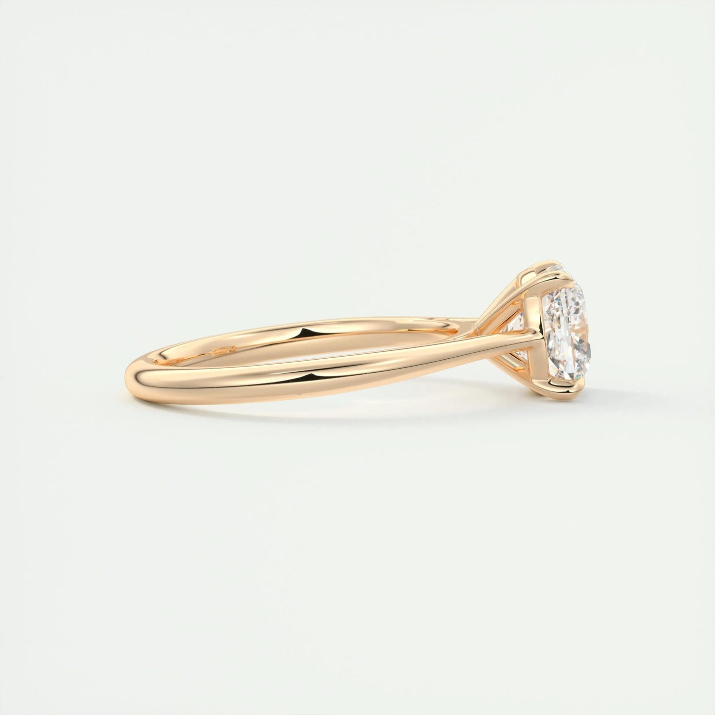 2.15 CT Cushion Cut Solitaire Moissanite Engagement Ring