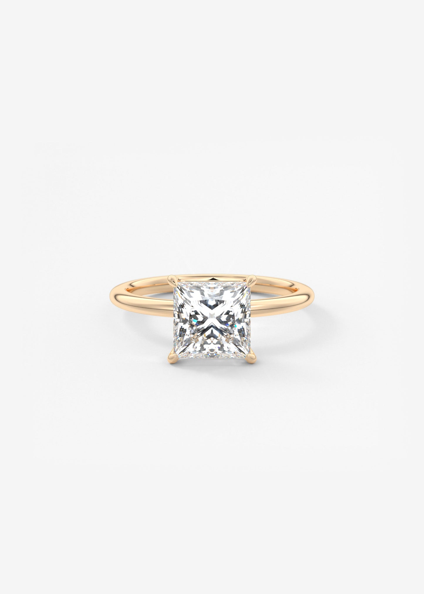 Princess Solitaire Lab Grown Diamond Engagement Ring