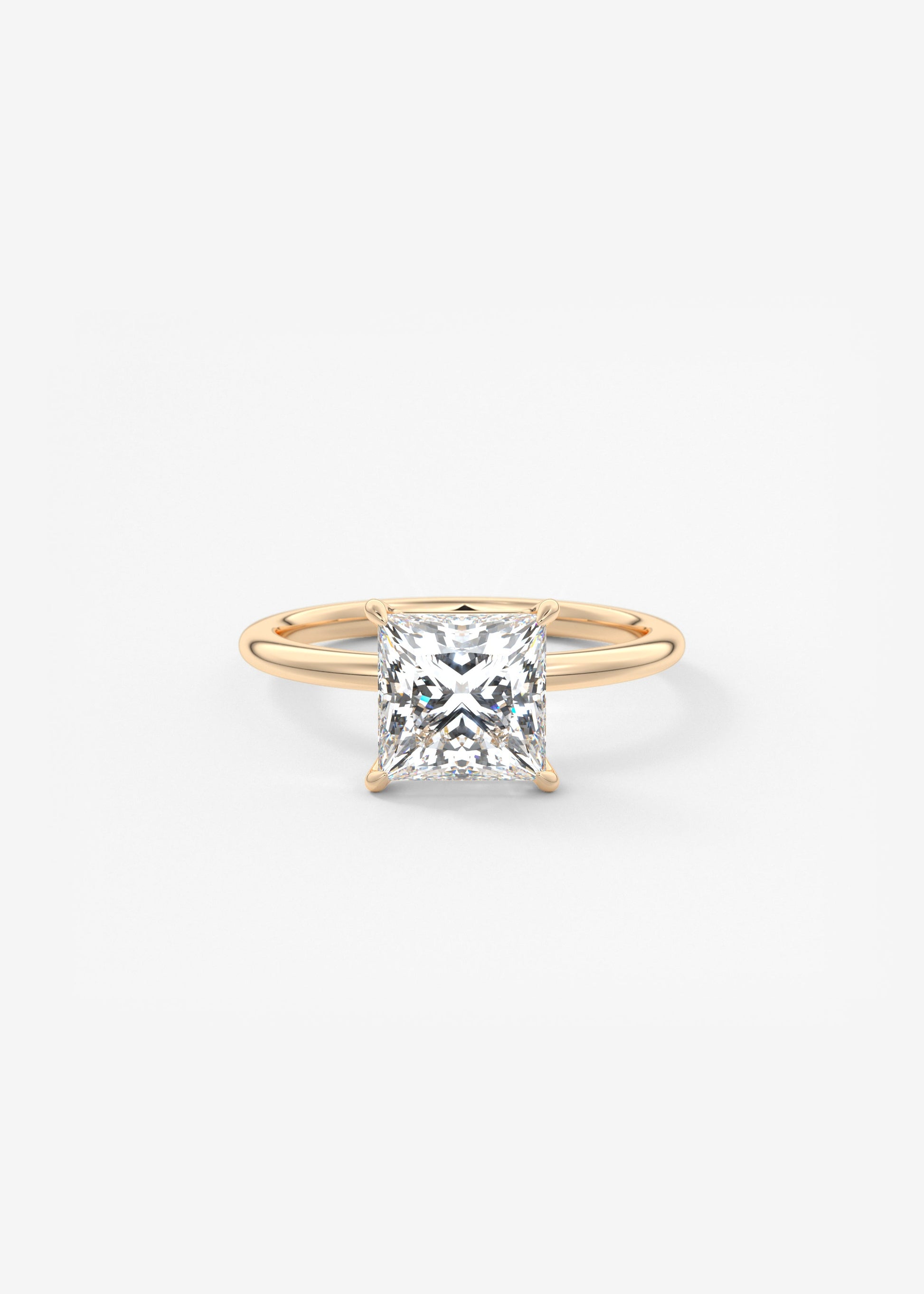 Princess Solitaire Lab Grown Diamond Engagement Ring