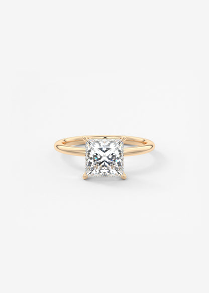 Princess Solitaire Lab Grown Diamond Engagement Ring