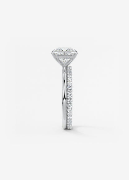 Princess Solitaire Lab Grown Diamond Engagement Ring