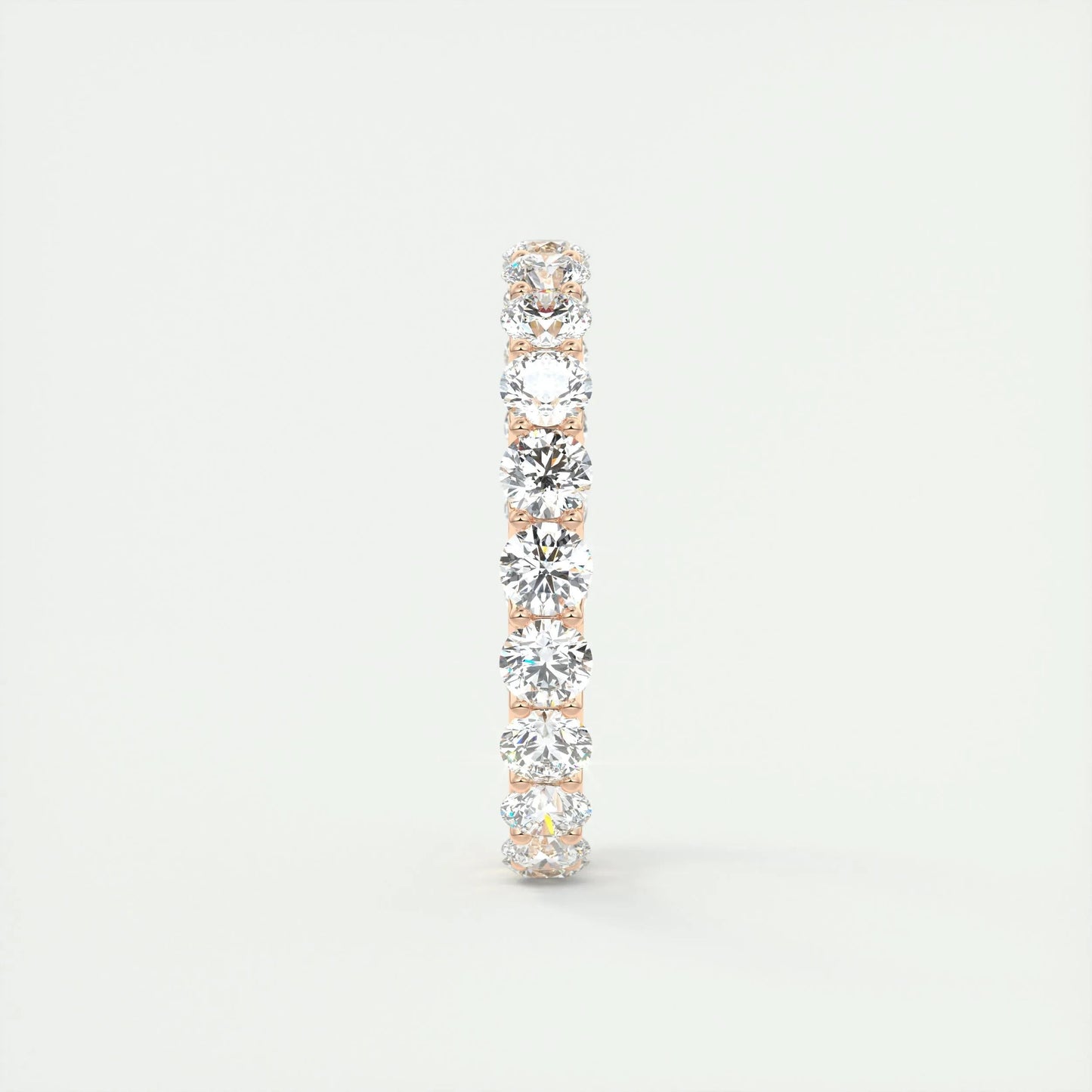 2.10 TCW Round Cut Full Eternity Moissanite Bridal Wedding Band