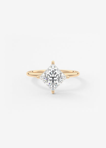 Princess Solitaire Lab Grown Diamond Engagement Ring