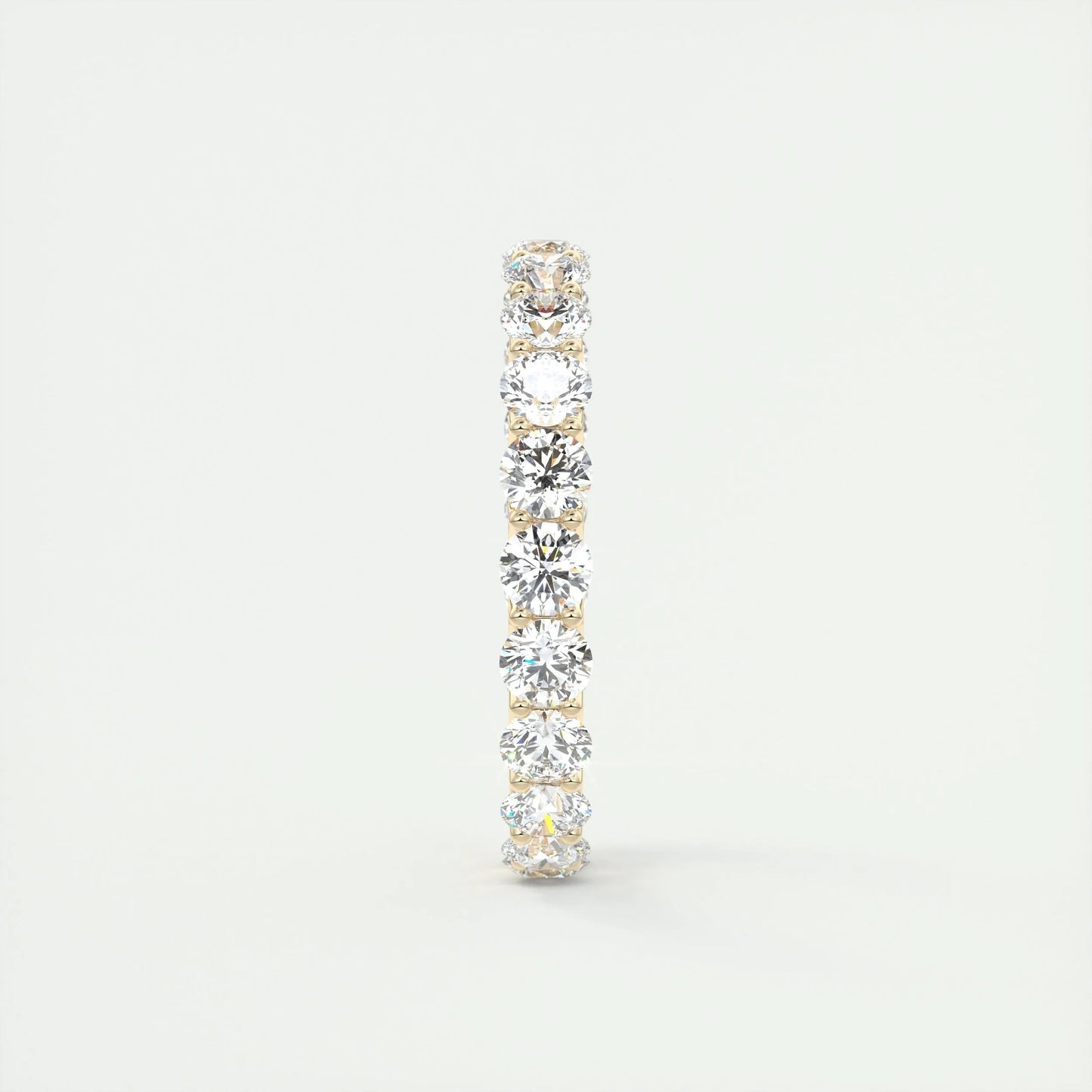 2.10 TCW Round Cut Full Eternity Moissanite Bridal Wedding Band