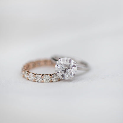 3 CT Round Solitaire Lab Grown Diamond Engagement Ring