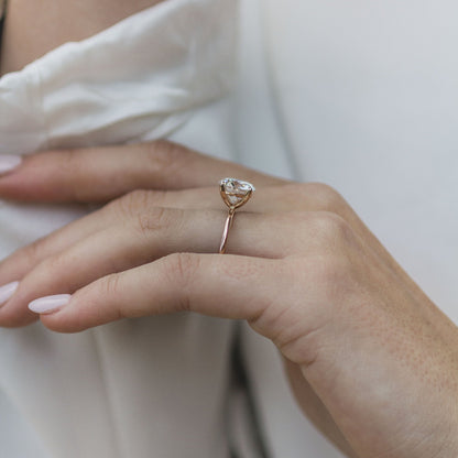 3 CT Round Solitaire Lab Grown Diamond Engagement Ring
