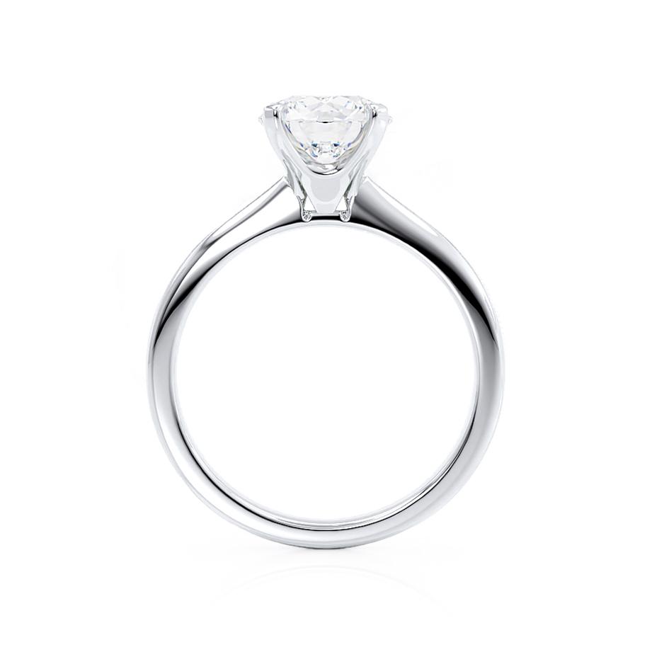 1.20 CT Round Shaped Moissanite Solitaire Style Engagement Ring