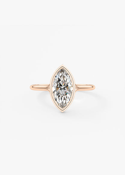 Marquise Split Shank Lab Grown Diamond Engagement Ring