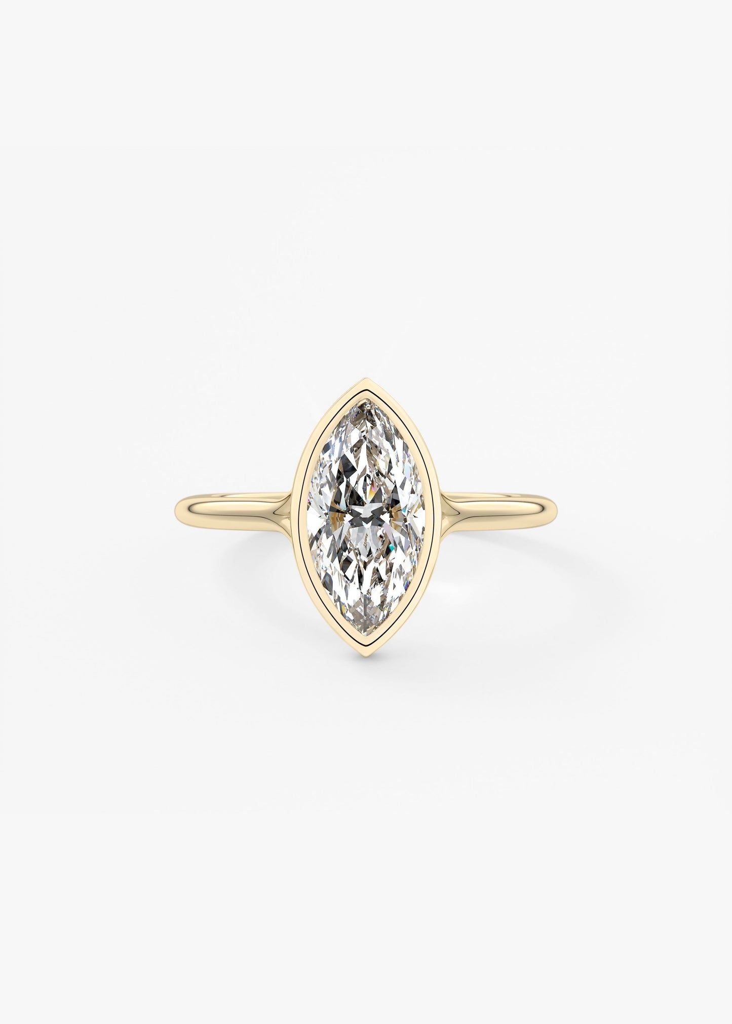 Marquise Split Shank Lab Grown Diamond Engagement Ring