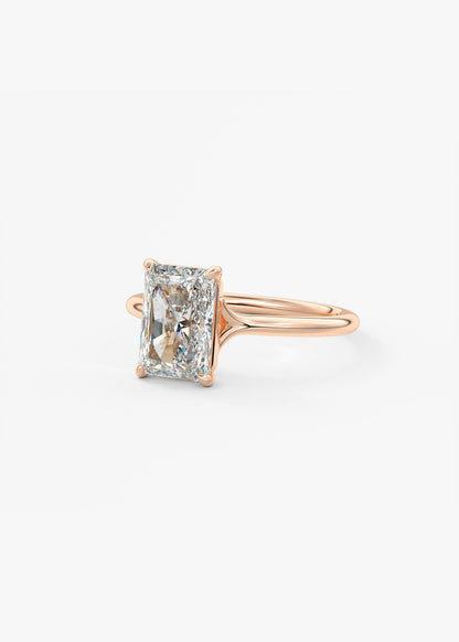 Radiant Split Shank Lab Grown Diamond Engagement Ring
