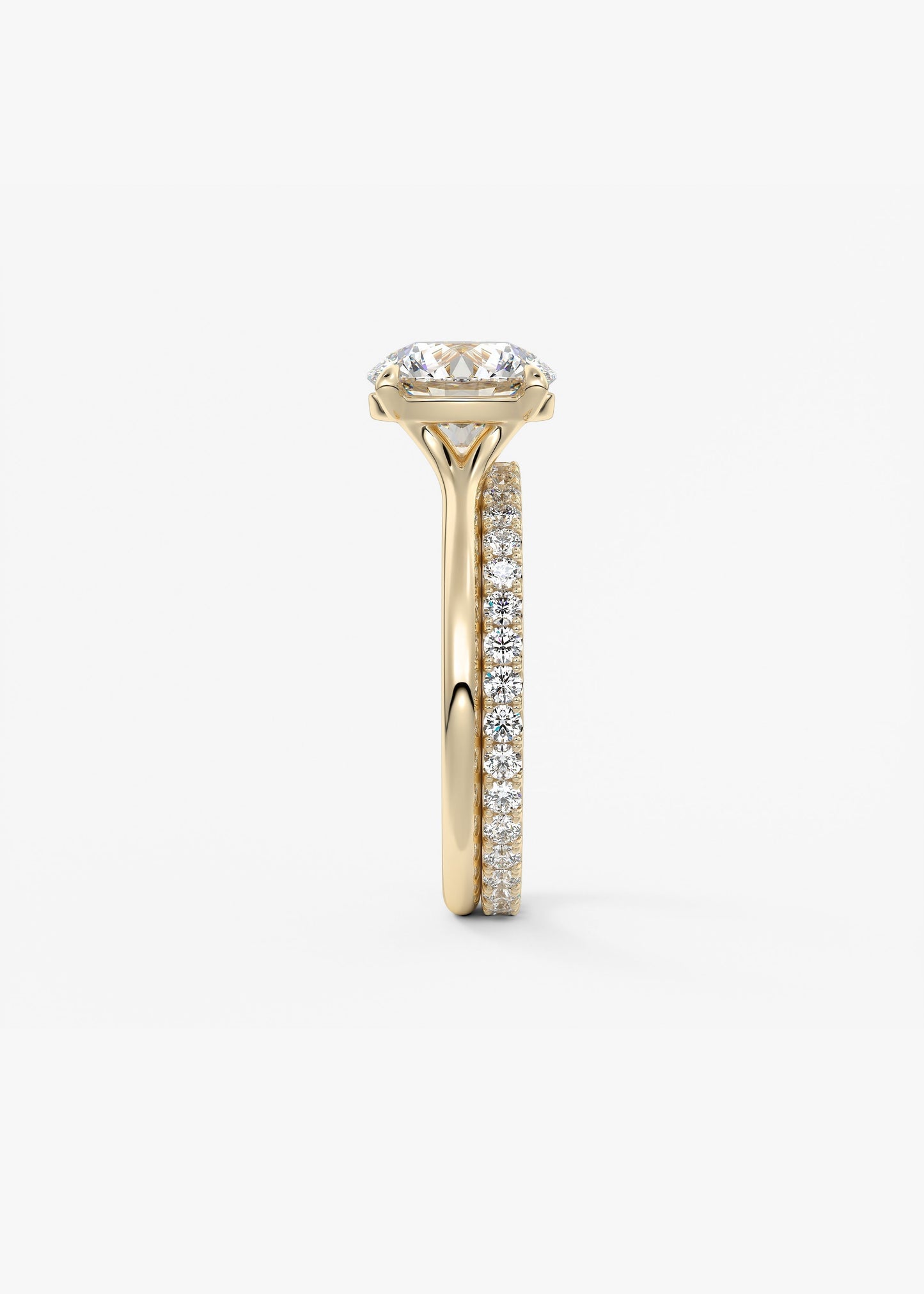 Round Solitaire Lab Grown Diamond Engagement Ring