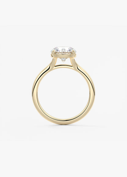 Round Solitaire Lab Grown Diamond Engagement Ring