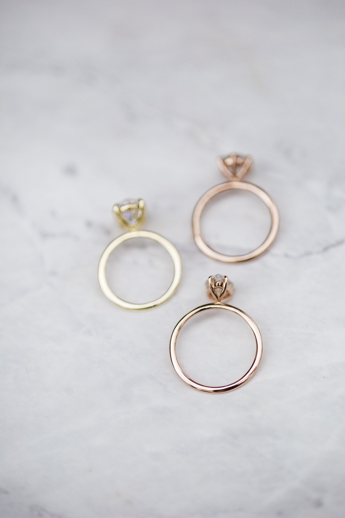 2.0 CT Pear Solitaire Moissanite Engagement Ring