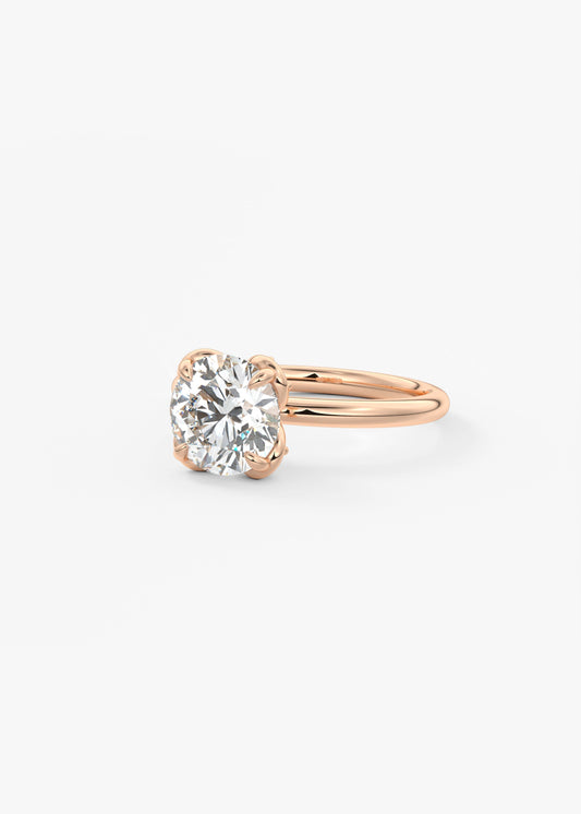 Round Multi Stones Lab Grown Diamond Engagement Ring