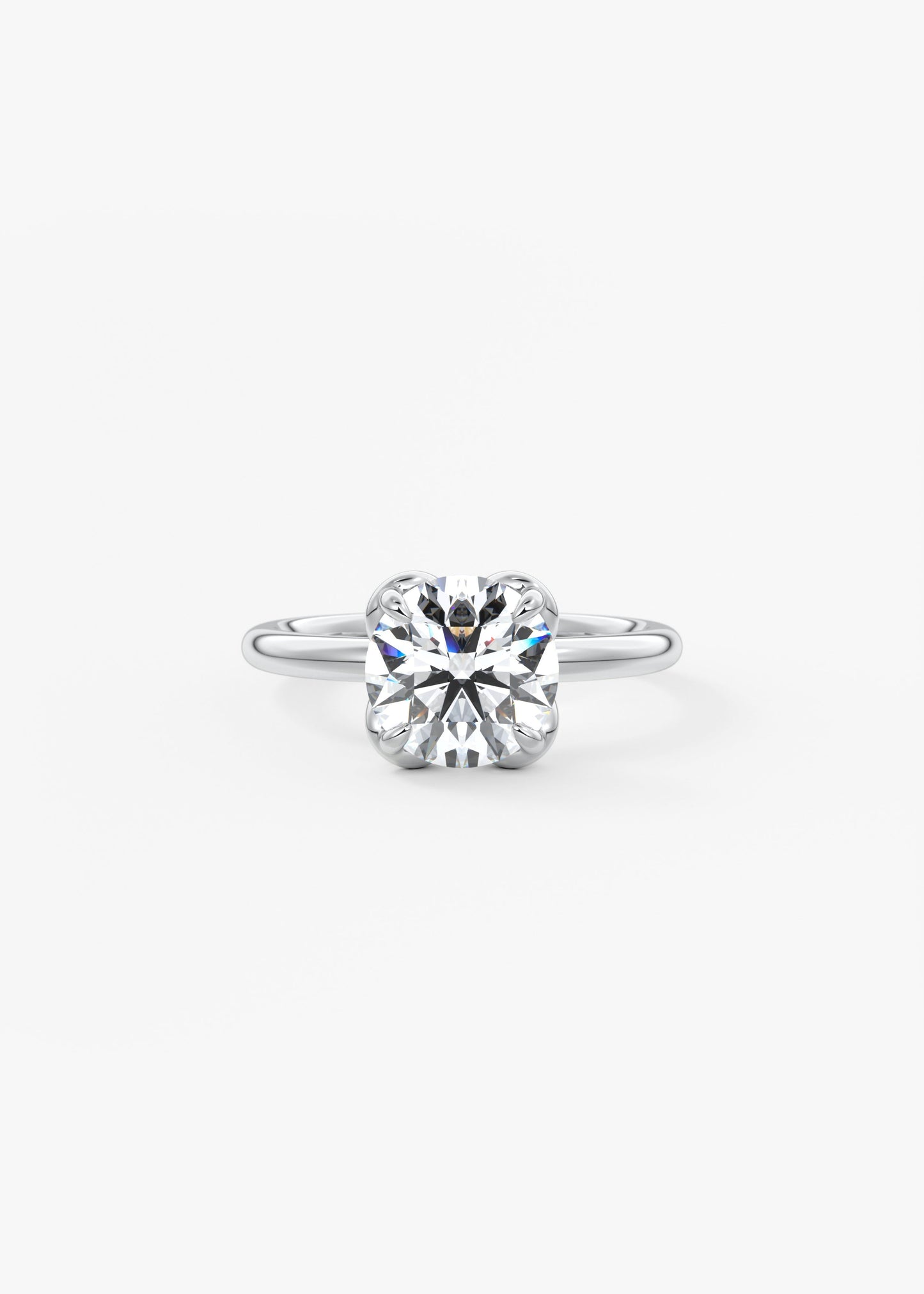 Round Multi Stones Lab Grown Diamond Engagement Ring