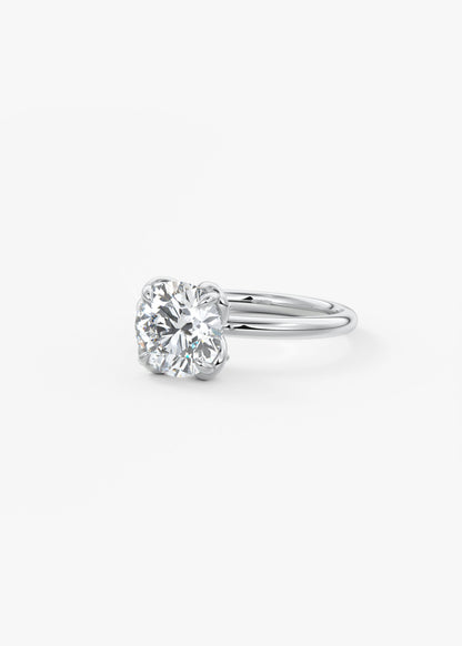 Round Multi Stones Lab Grown Diamond Engagement Ring