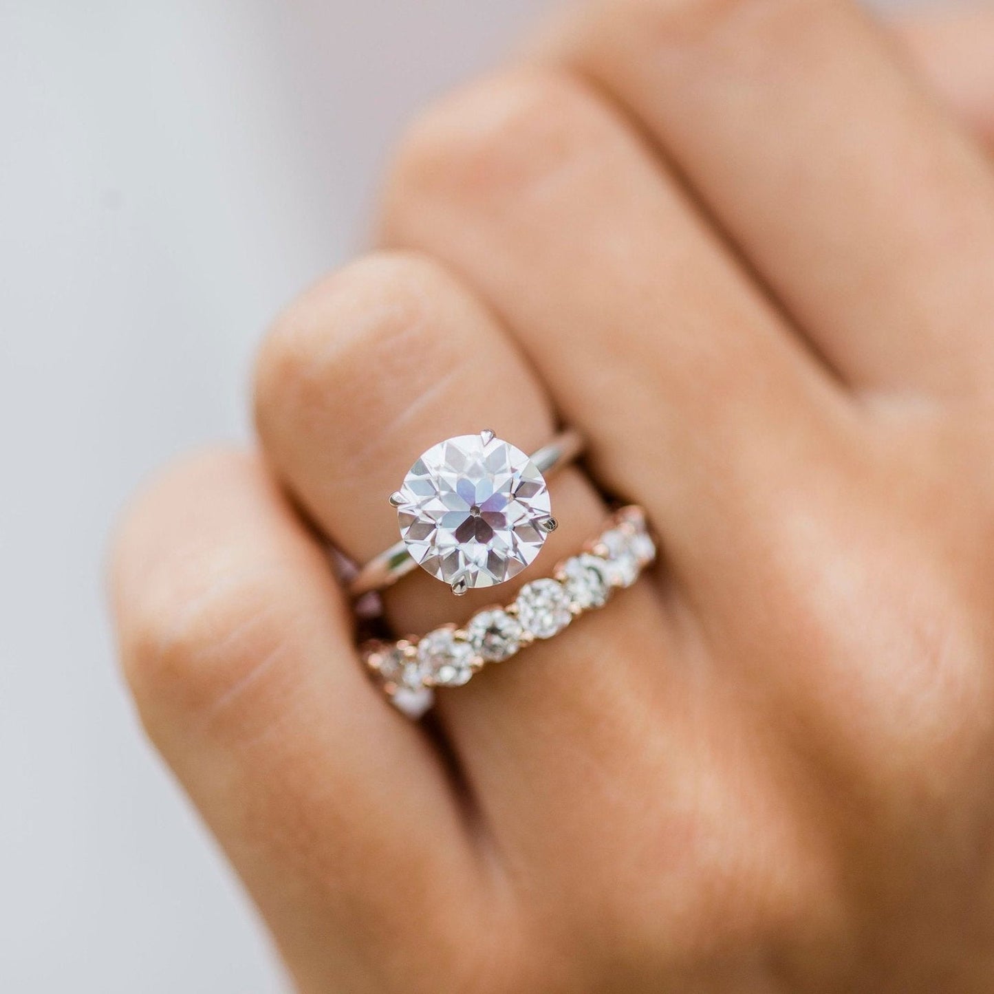 3 CT Round Solitaire Lab Grown Diamond Engagement Ring