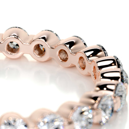 1 CT Round Full Eternity CVD EF/VVS Diamond Wedding Band 14