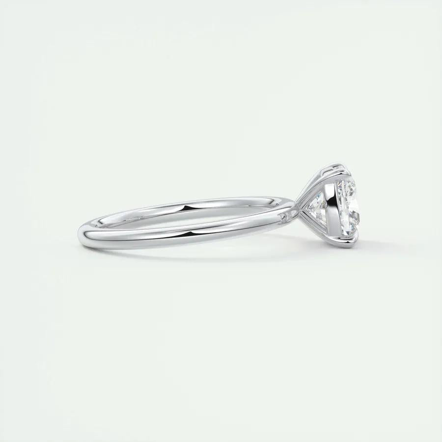 2.15 CT Cushion Cut Solitaire Moissanite Engagement Ring