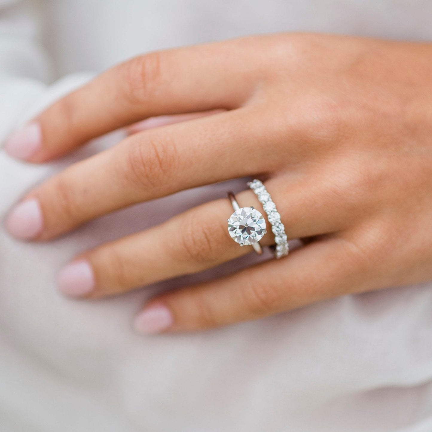 3 CT Round Solitaire Lab Grown Diamond Engagement Ring