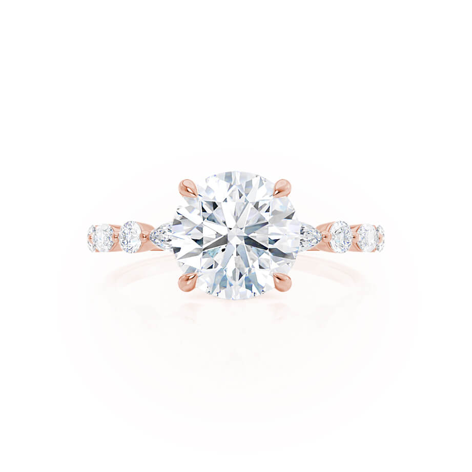 1.0 CT Round Shaped Moissanite Solitaire Style Engagement Ring