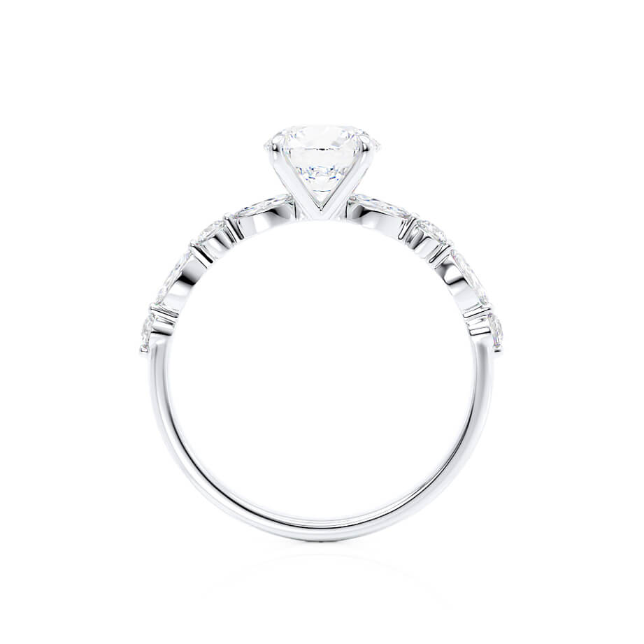 0.90 CT Oval Shaped Moissanite Solitaire Style Engagement Ring