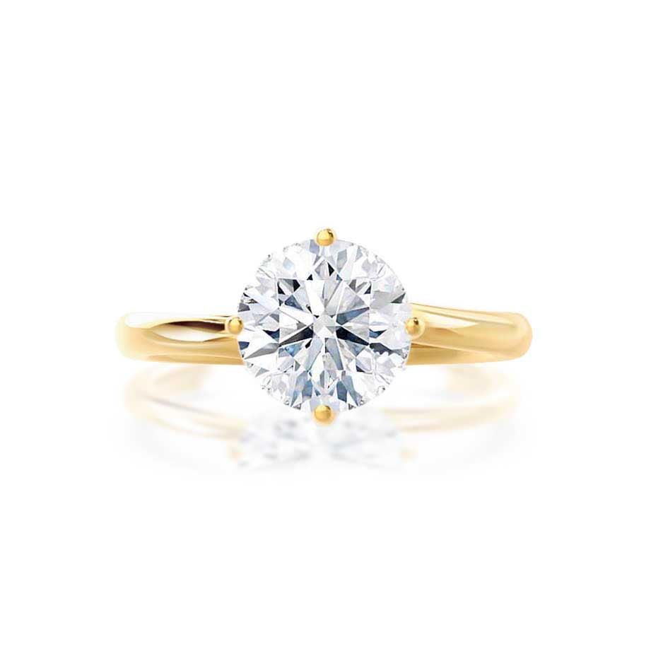 1.20 CT Round Shaped Moissanite Solitaire Style Engagement Ring