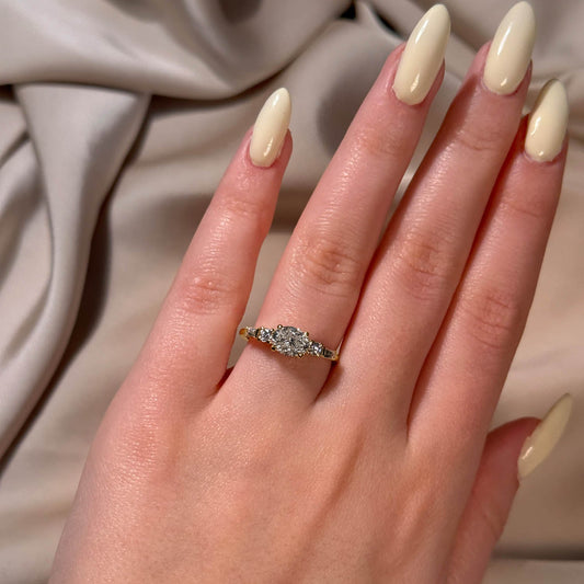 Bezel Emerald Lab Grown Diamond Engagement Ring: 2 CT