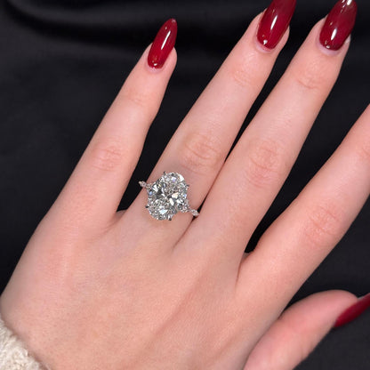 Bezel Emerald Lab Grown Diamond Engagement Ring: 2 CT