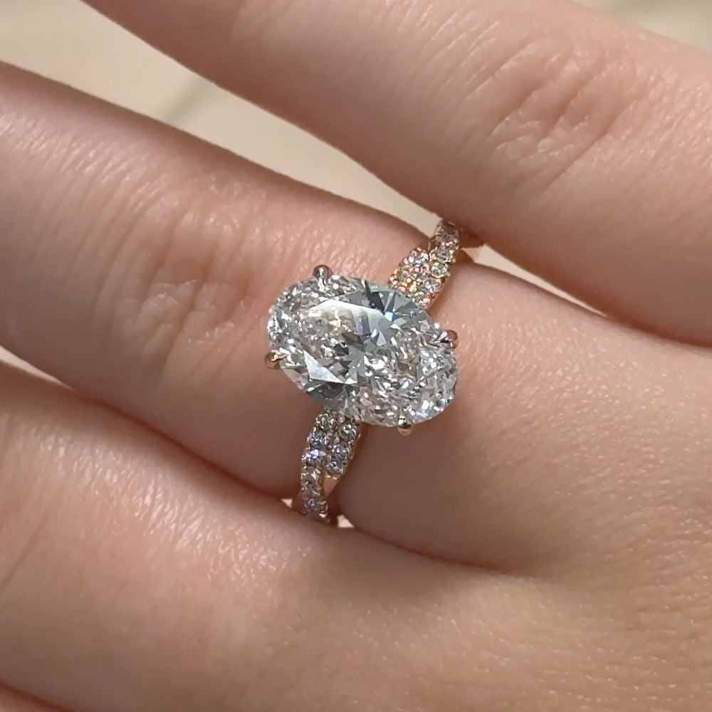 Bezel Emerald Lab Grown Diamond Engagement Ring: 2 CT