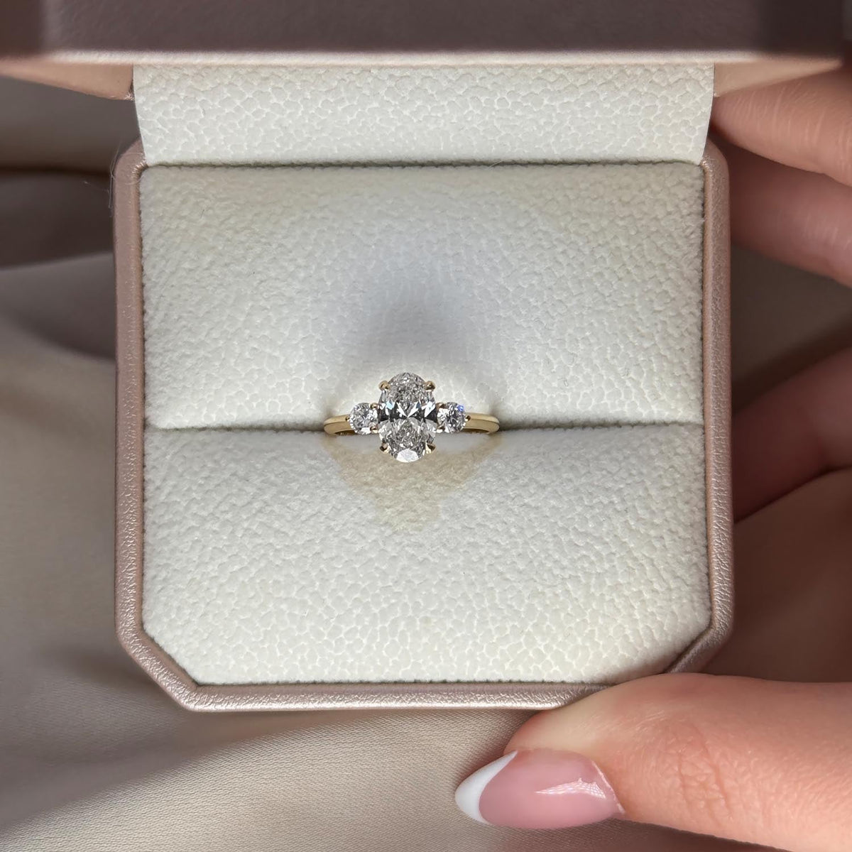Bezel Emerald Lab Grown Diamond Engagement Ring: 2 CT