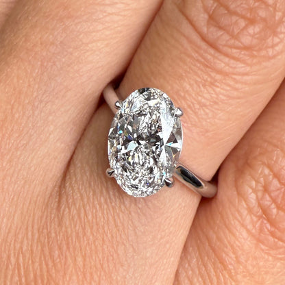 Bezel Emerald Lab Grown Diamond Engagement Ring: 2 CT