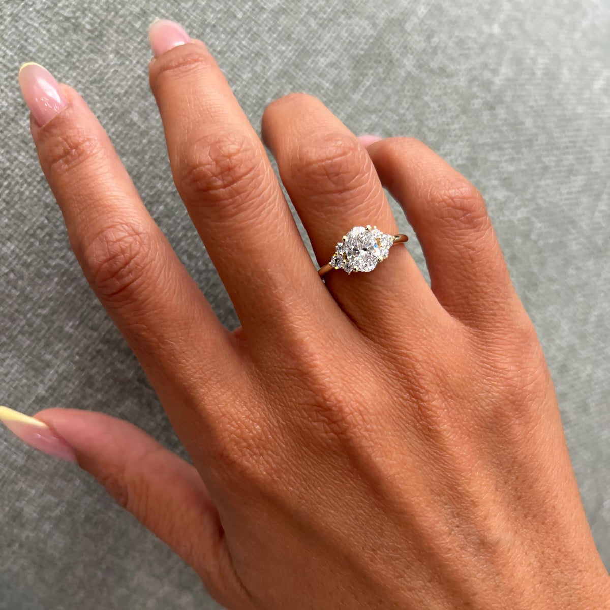 Bezel Emerald Lab Grown Diamond Engagement Ring: 2 CT